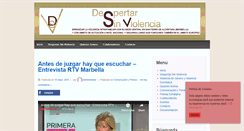 Desktop Screenshot of despertarsinviolencia.org