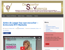 Tablet Screenshot of despertarsinviolencia.org